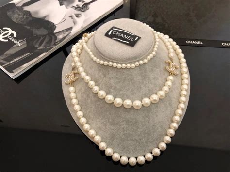 chanel pearl bracelet replica|chanel knock off necklace.